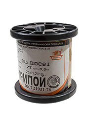 Припой ПОС61 ТР 0.5мм катушка 500г