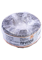 Припой ПОС63 ТР 1.5мм бухта 1кг