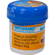 XGSP-50 30г, паяльная паста Sn63Pb37 безотмывочная