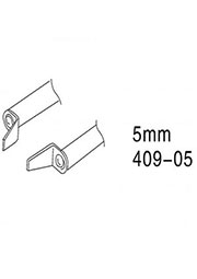 Насадки д/термопинцета ZD 409-05, комплект 2 шт.,рабочая ширина 5мм