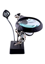 MG16129-C, третья рука с линзой и подсветкой