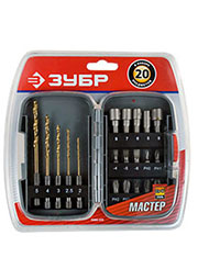26055-H20, Набор 20 насадок для дрели и шуруповерта