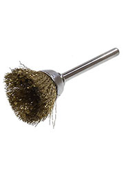 Щетка для микродрели (гравера) веничек металл желт.