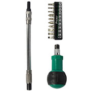 1PK-201, Отвертка с гибким удлинителем и битами  (10 шт)