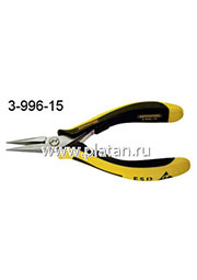 3-996-15, Тонкогубцы антистатические, 140мм, суперкрепкие