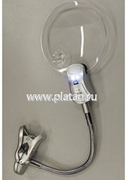 EL-4B, Лупа 2х/6x настольная со светодиодной подсветкой