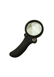 TH-600600B, лупа круглая со светодиодной подсветкой d=75мм 2.5х/25х/55х