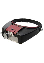 EL-107, Лупа налобная 1.5x/3х и 8.5х/10х, с подсветкой