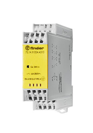 7S.14.9.012.4310PAS, Модульное реле безопасности (реле с принудительным управлением контактами); 3NO
