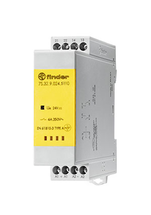 7S.32.9.024.5110PAS, Модульное реле безопасности (реле с принудительным управлением контактами); 1NO