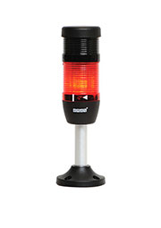IK51F024XM02, Сигнальная колонна 50 мм, красная, 24 В, стробоскоп FLESH