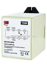 SQ1504-0006, РКФ 3Х380В-8Ц, Реле контроля фаз цокольное