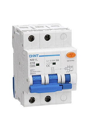 198004, Диф. автомат NB1L-40 2P C40 100mA тип AC 6kA