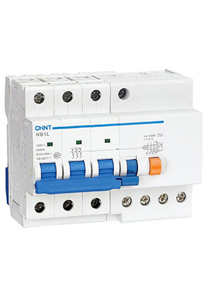 198022, Диф. автомат NB1L-40 3P C16 30mA тип A 6kA