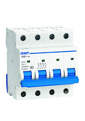 179760, Авт. выкл. NB1-63 4P 3A 6кА х-ка D (DB)