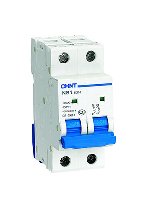 179837, Авт. выкл. NB1-63H 2P 1A 10кА х-ка D