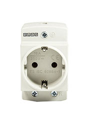 EPREU2GL, Розетка на дин-рейку с подсветкой