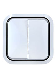 11203 ВЫКЛЮЧАТЕЛЬ  СКРЫТ.УСТ.2 КЛ. (БЕЛ/ЗОЛ.)