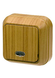 45321 ВЫКЛЮЧАТЕЛЬ ОТКР.УСТ.1 КЛ. (ДУБ) С ПОДСВЕТКОЙ