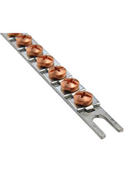 21004700, E Шины заземления с установленными зажимами A 122, 123 / P 331