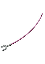 8454СБ, Клемма "под болт" М4 "вилка", в сборе с проводом 0,75мм2